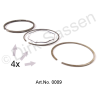 Jeu de segments de piston, DX 2/3, 90 mm