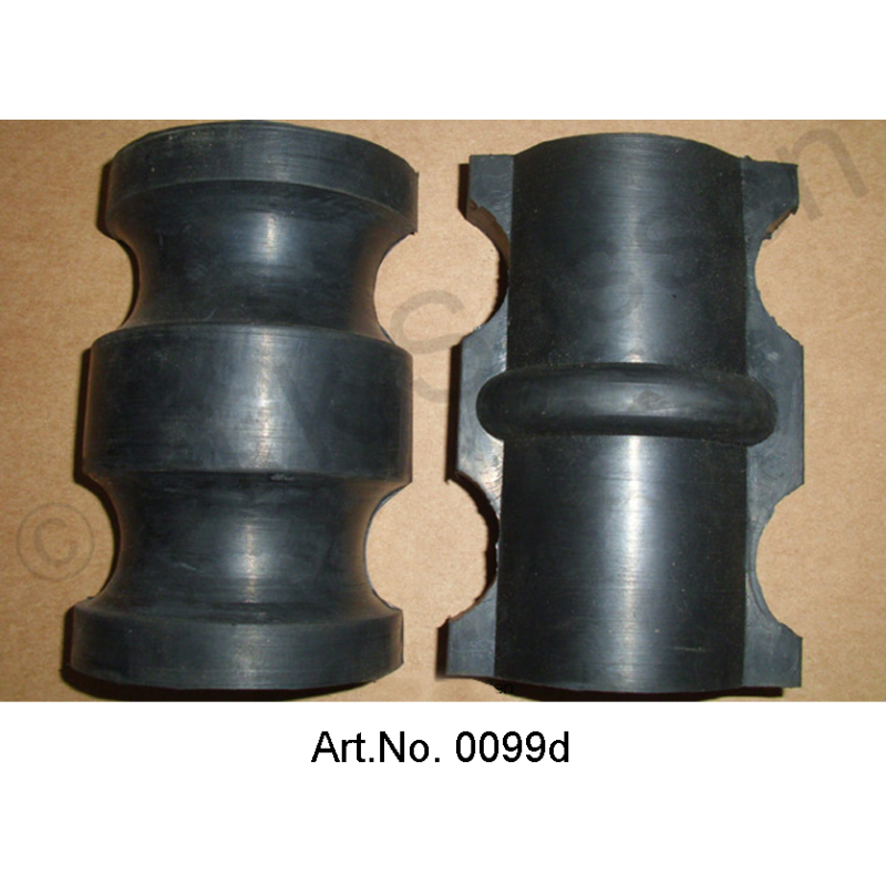 Gear suspension rubber, set, top and bottom