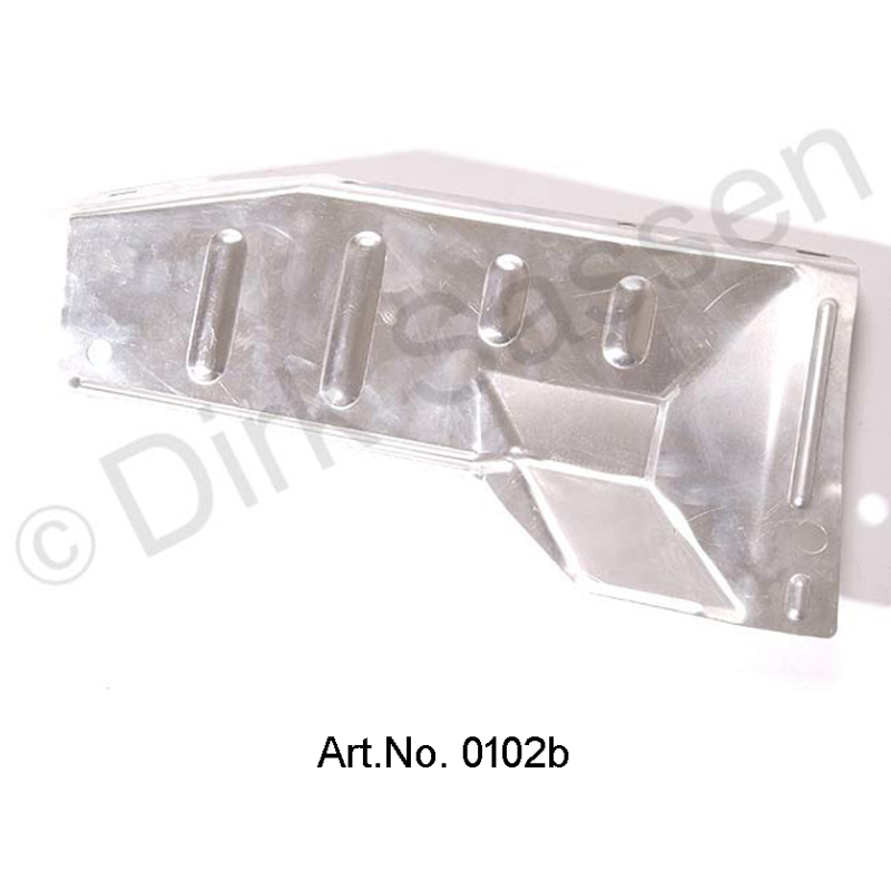 Plaque de blindage du collecteur d'échappement, à l'extérieur, sans robinet de préchauffage