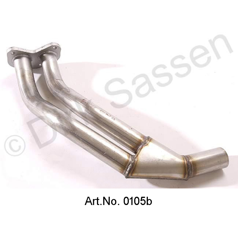 Y-pipe, stainless steel