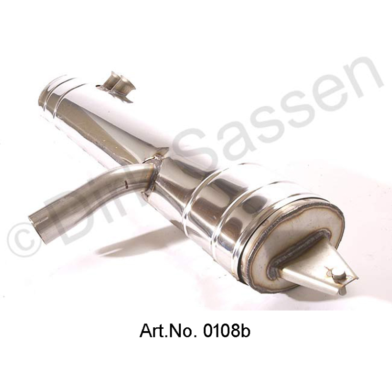 Main muffler, stainless steel