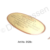 Sticker air filter, gold and oval, "every 600 kilometers interval"