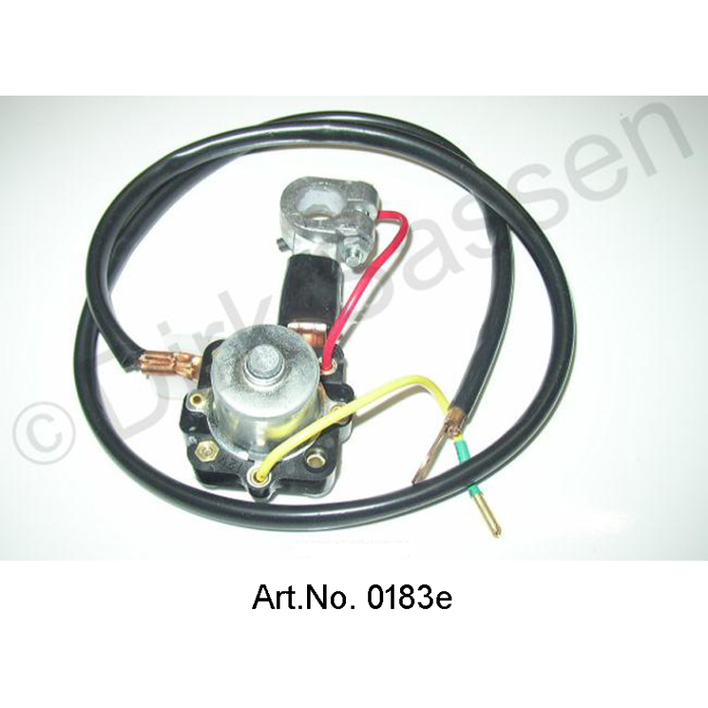 Starter relay, on positive pole, with 90 cm cable, left battery