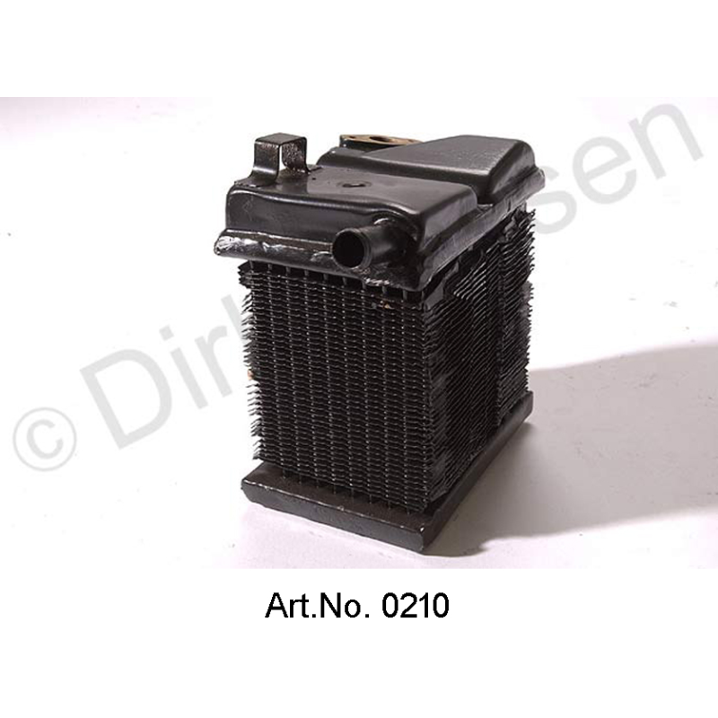 Heating radiator, large, with flange for heating valve, from 1968 to 1969, replacement part