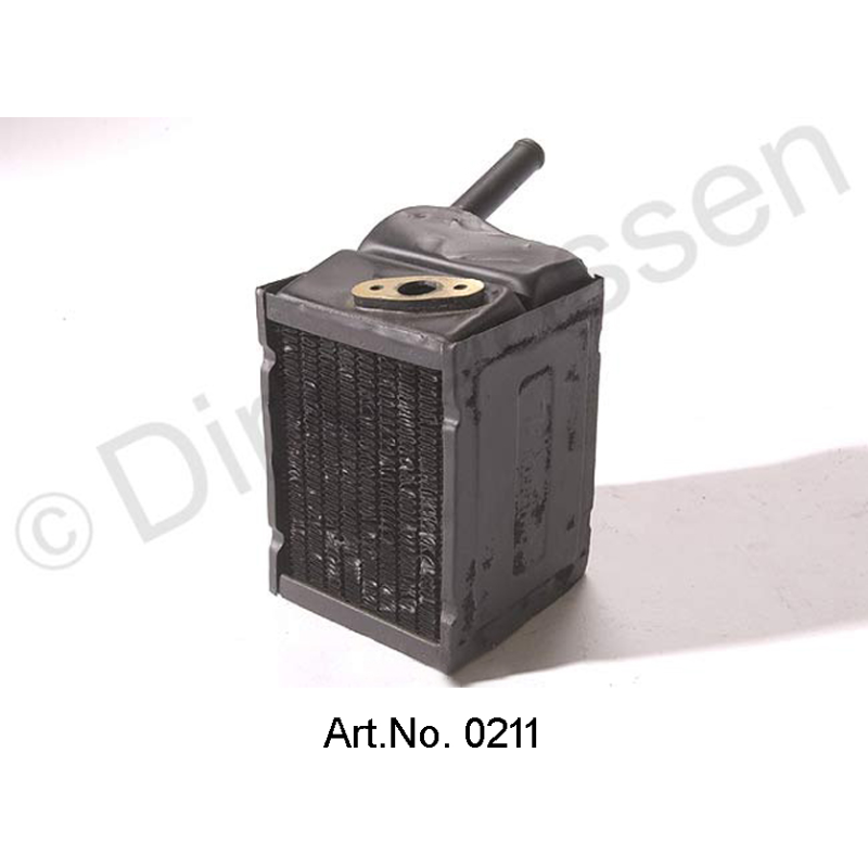 Heating radiator, small, with flange for heating valve, from 1969, replacement part