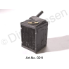 Radiador de calefacción, pequeño, con brida para válvula de calefacción, desde 1969, pieza de repuesto