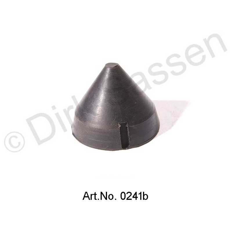 Rubber stop for swing arm, saloon, rear