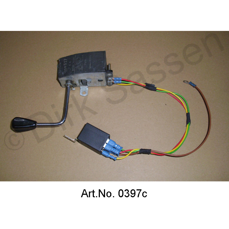 Interruttore indicatori di direzione, fino al 1968, convertito elettronicamente, gancio di traino