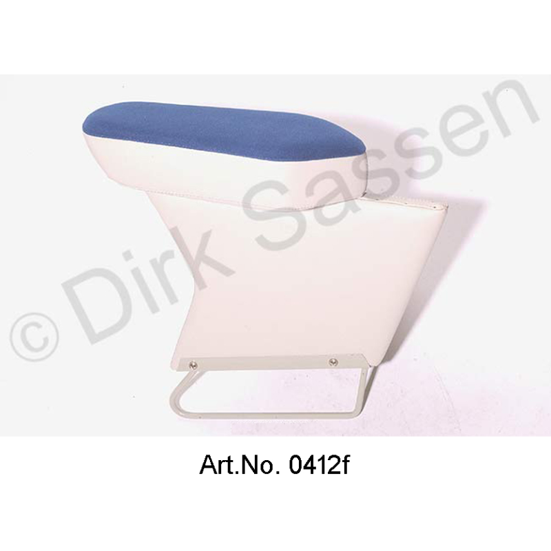 Middenarmleuning, nieuw, velours, blauw