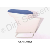Middenarmleuning, nieuw, velours, blauw