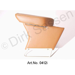 Center armrest, new, leather, light brown