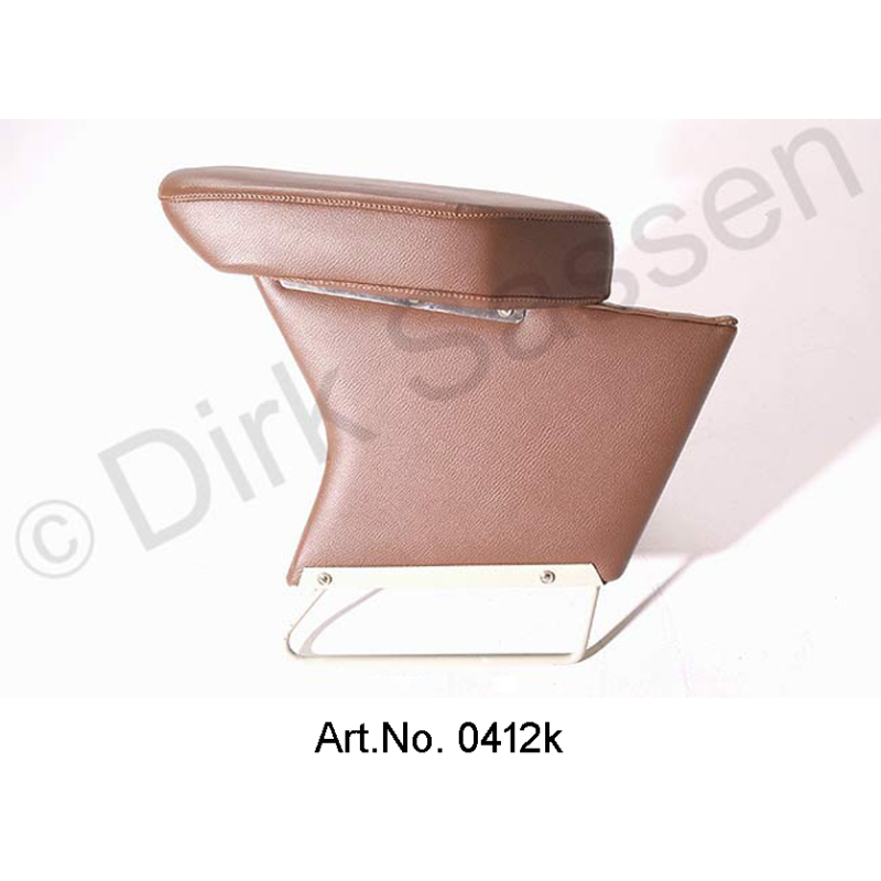 Accoudoir central, neuf, cuir, marron foncé