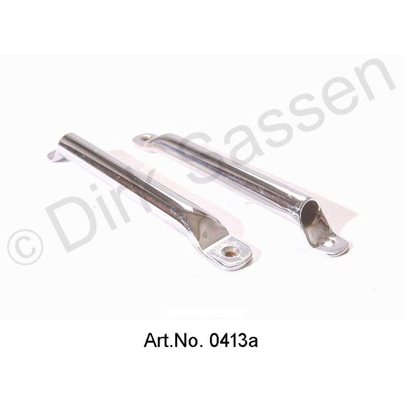 Tubes for headrest, chromed, screwed on the side
