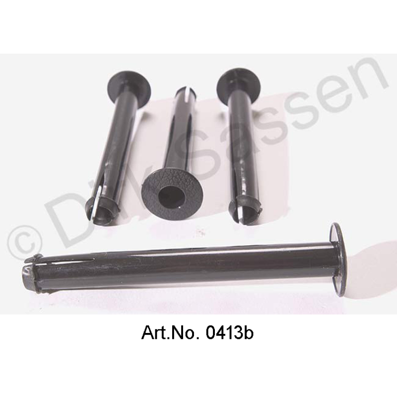 Mouw voor hoofdsteunen, kunststof, zwart, diameter 14 mm, lengte 130 mm