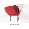 Poggiatesta, stretto, velour, rosso scuro