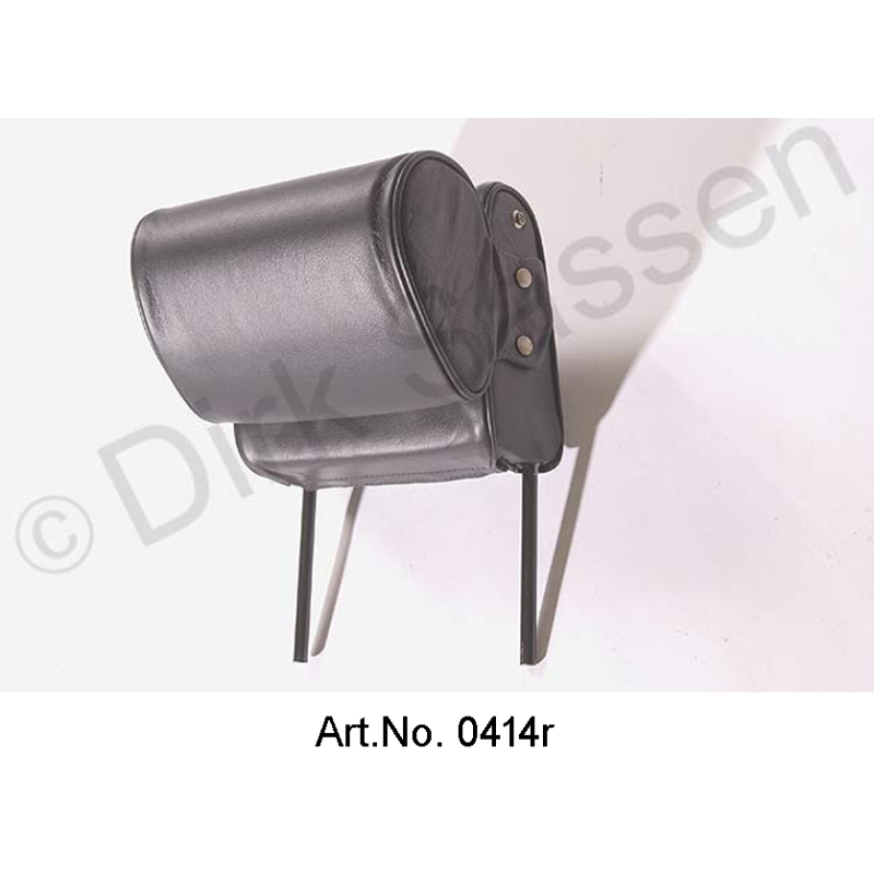 Kopfstütze schmal Leder schwarz