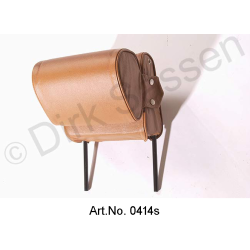 Headrest, narrow, leather, light brown