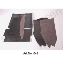 Set trim voor kofferbak, voorgesneden, 6-delig