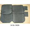 Fundas de asiento, asientos delanteros y asiento trasero, cuero, negro, sin montar