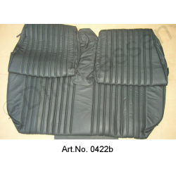 Fundas de asiento, asientos delanteros y asiento trasero, cuero, negro, sin montar