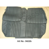 Fundas de asiento, asientos delanteros y asiento trasero, cuero, negro, sin montar