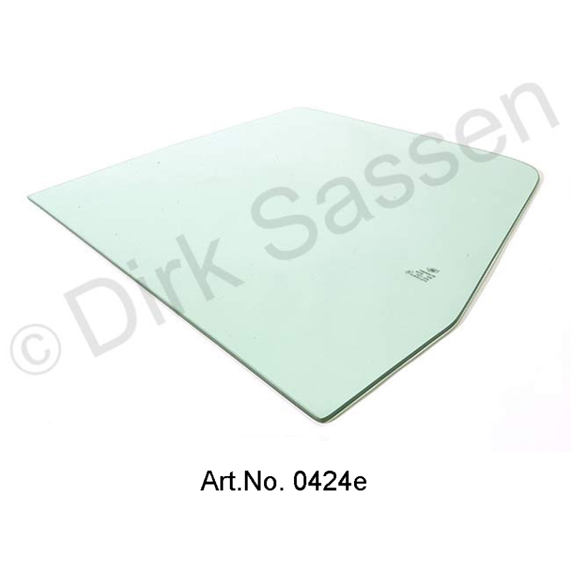 Side window, front, green tinted, extra for glass shipping