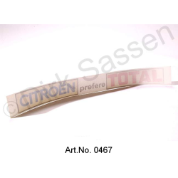 Sticker, achterruit, 'Citroen prefere Total'