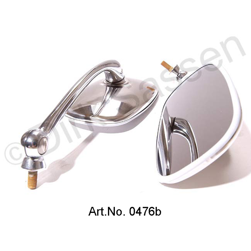 Outside mirror, original, chrome-plated, right
