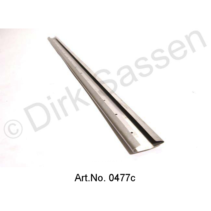 Rail de retenue pour joint sur la porte, bas, avant, acier inoxydable