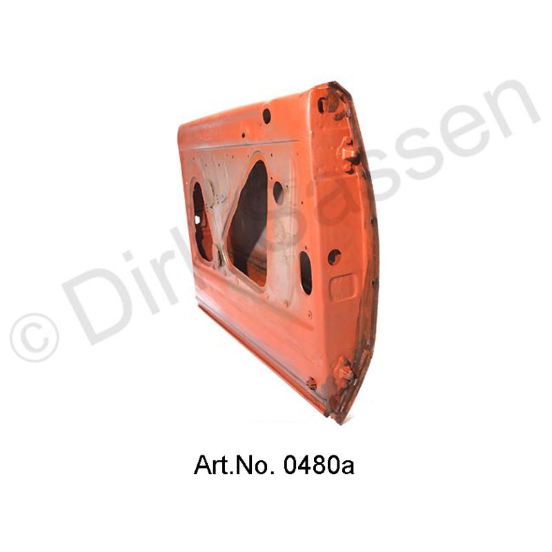 Door, rear, left, sandblasted and repaired, from 1971, exchange part, SUPPLEMENT FOR LOCKING