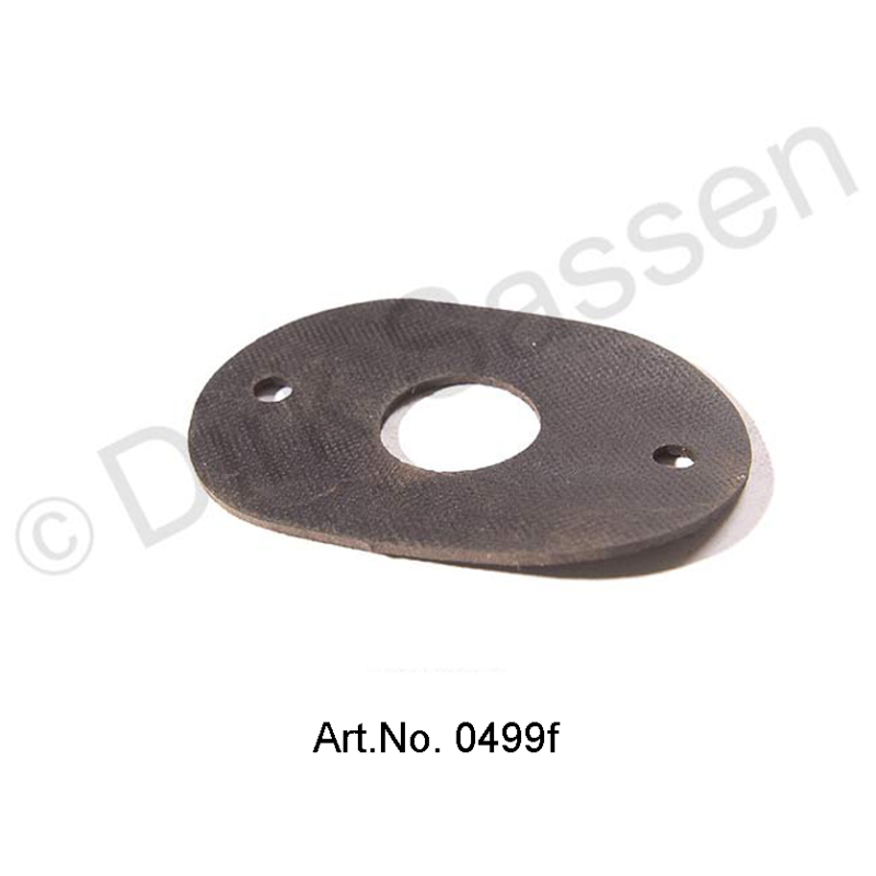 Onderlegrubber voor spatbordenkooi, ovaal