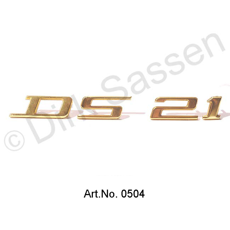 Monogramm, gold, ´DS 21`
