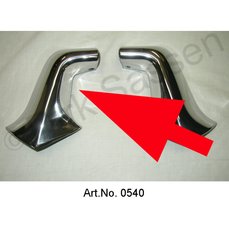 Stoßstangenverbindungschrom, links