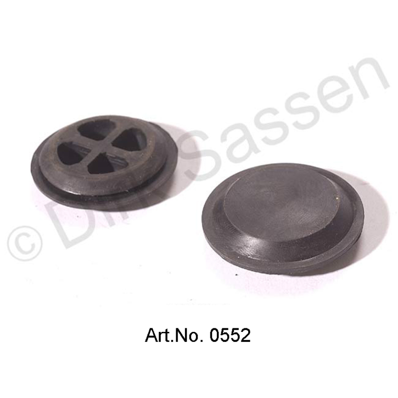 Floor plug, round, trunk and rear end panel, diameter 36 mm, cross-reinforced