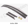 Set of gutters, with angles for attachment