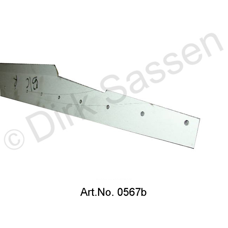 Verstevigingsplaat voor bodemwand (verdubbeling), rechts, Break en Cabriolet