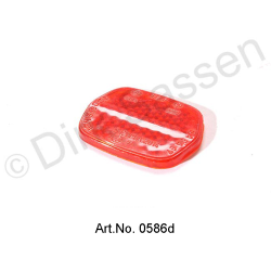 Inzet voor reflector, rood glas