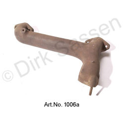 Exhaust manifold, 1/4 cylinder, used, with new studs