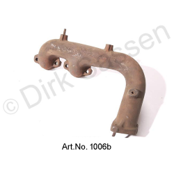 Exhaust manifold, 2/3 cylinder, used, with new studs