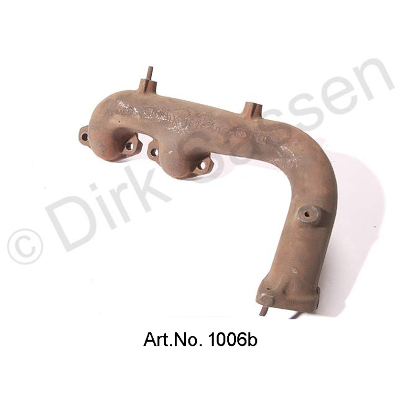 Auslasskrümmer, 2/3 Zylinder, gebraucht, mit neuen Stehbolzen