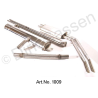 Exhaust system, stainless steel, from 1965, main silencer, double pipes, rear silencer, flexible pipe