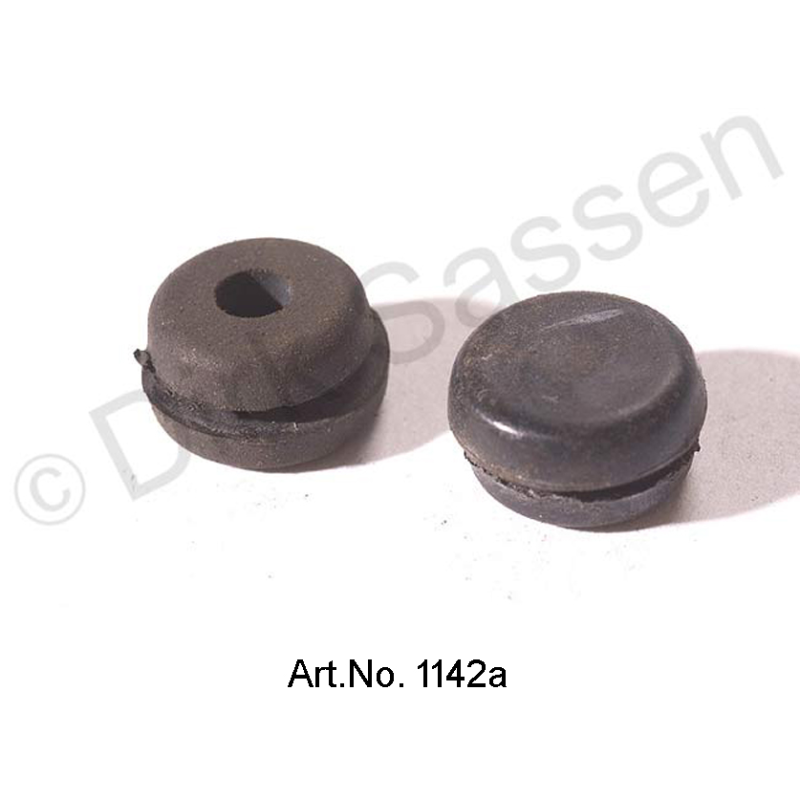 Rubber for spray nozzles