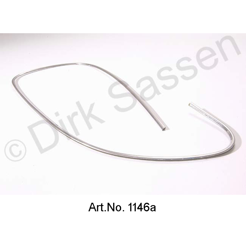 Decoratief frame voor koplampen, roestvrij staal, links, als nieuw, op aanvraag