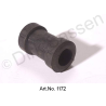 Rubber for bumper suspension, rear end