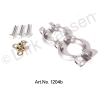 Fixation, silencieux principal, forme de lunettes