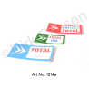 Aantal stickers, 'Total', 3-delig (groen, blauw, rood)