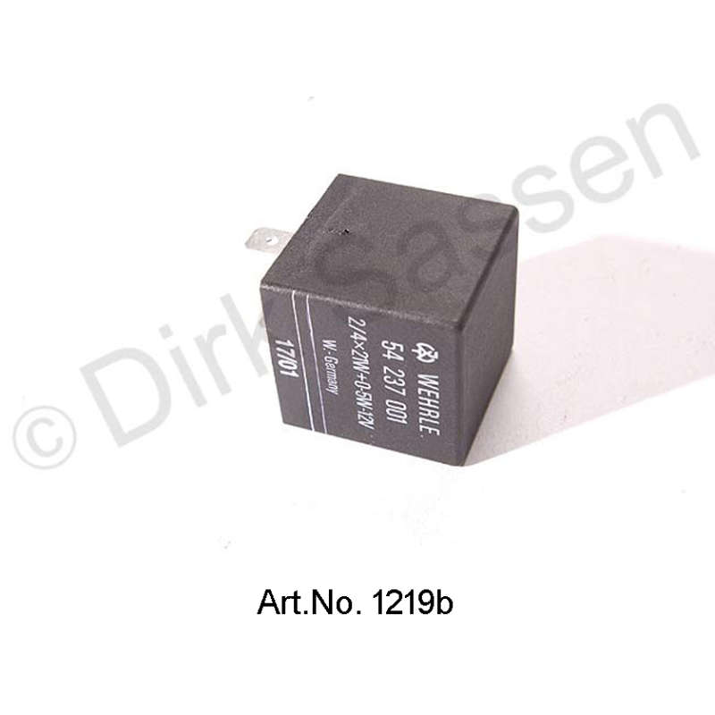 Flasher relay, electronic, 4 x 21 watts, from 1969