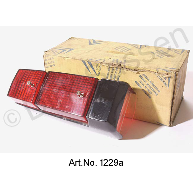 Kap voor achterlichten, zwart, uit 1969, origineel reserveonderdeel, remainders