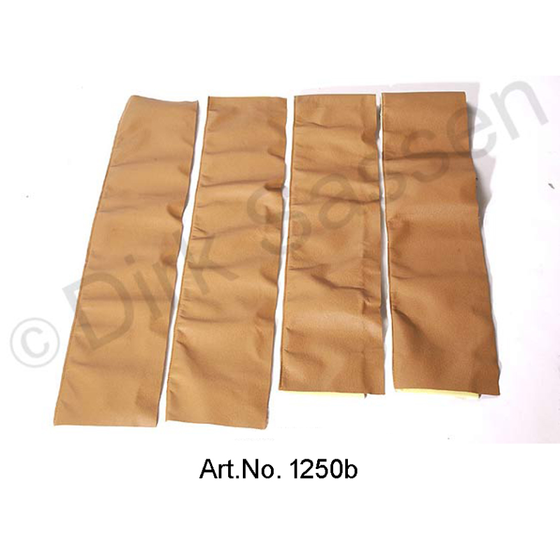 Juego de cubiertas para puertas, top, cuero, marrón claro