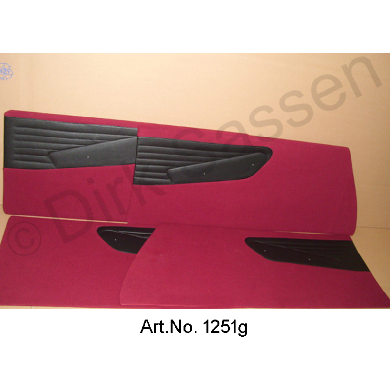 Set of door panels, Non-Pallas, imitation leather, brown, ready-made, for model with bolted armrest